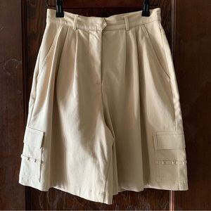 St. John Sport by Marie Gray Tailored High Waisted Shorts